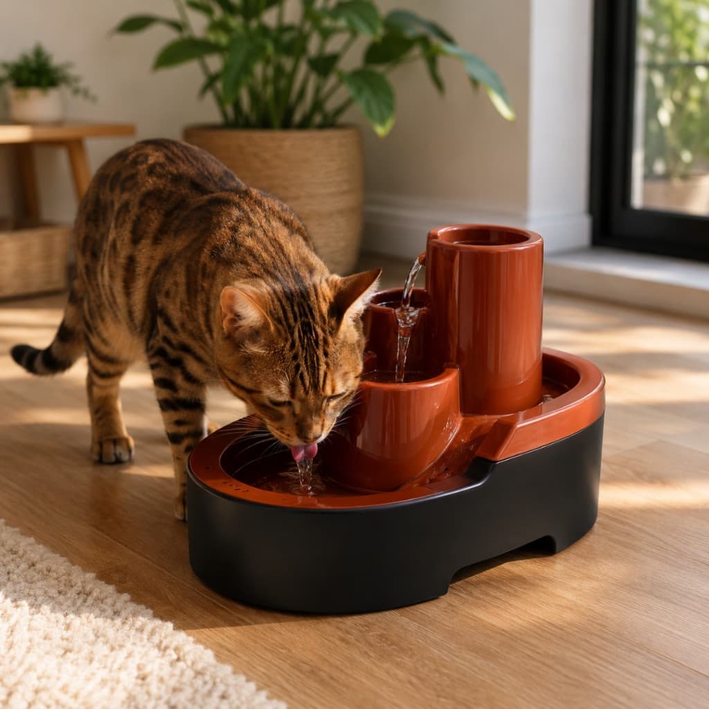 Fonte Bebedouro Cascata Pop 2,5L Gato Cachorro Bivolt Automática Com Cabo USB Silenciosa Econômica