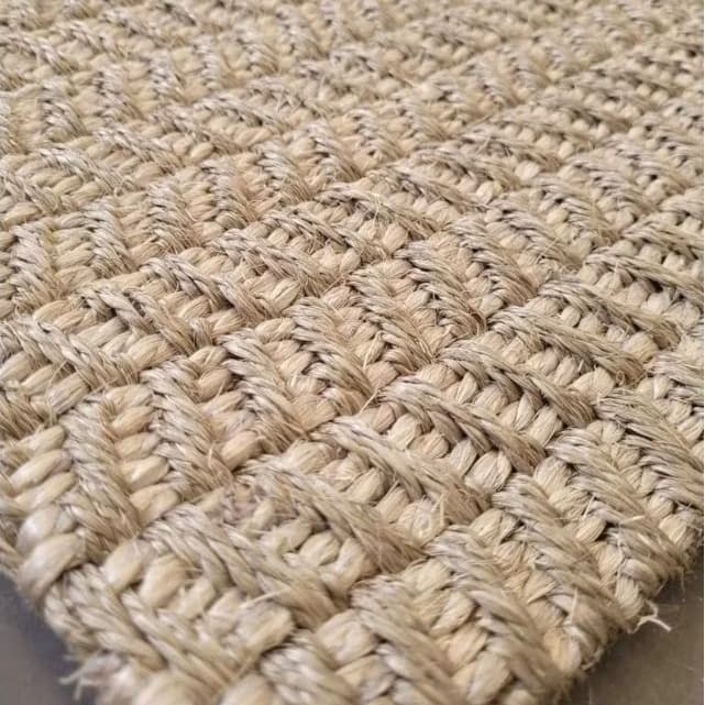 tapete sala quarta em sisal fibra natural mandacaru,Barra virada e antiderrapante
