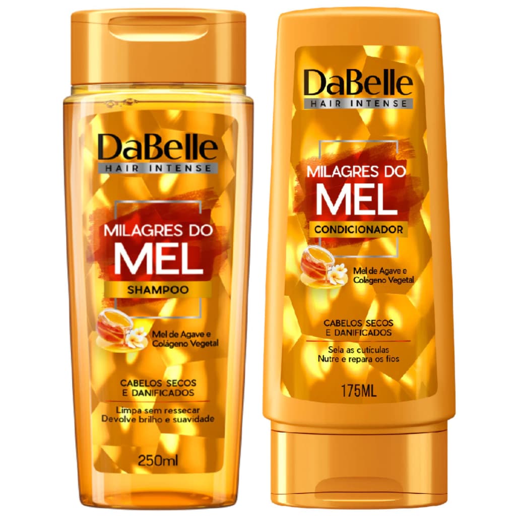 Kit Shampoo e Condicionador Milagres do Mel Dabelle