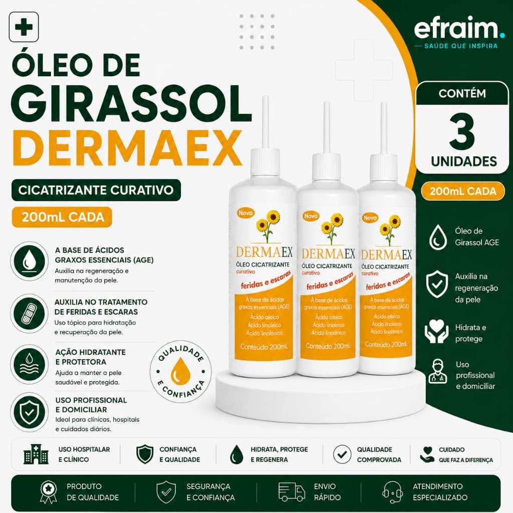 Óleo De Girassol Dermaex 200ml