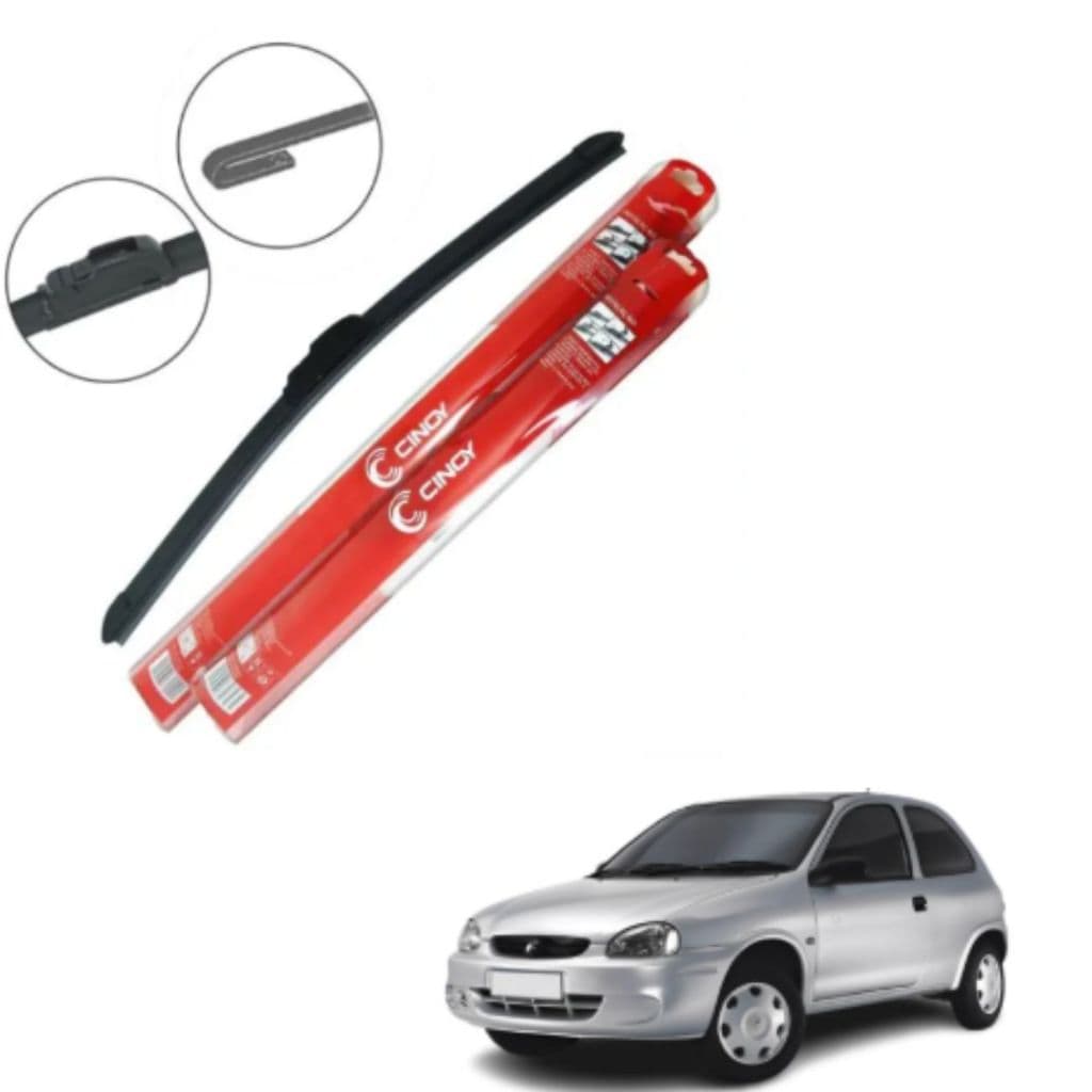 Par Palheta Limpador Para-brisa Corsa Wind Classic Sedan Hatch 1994 a 2012 18 Pol Original Cinoy