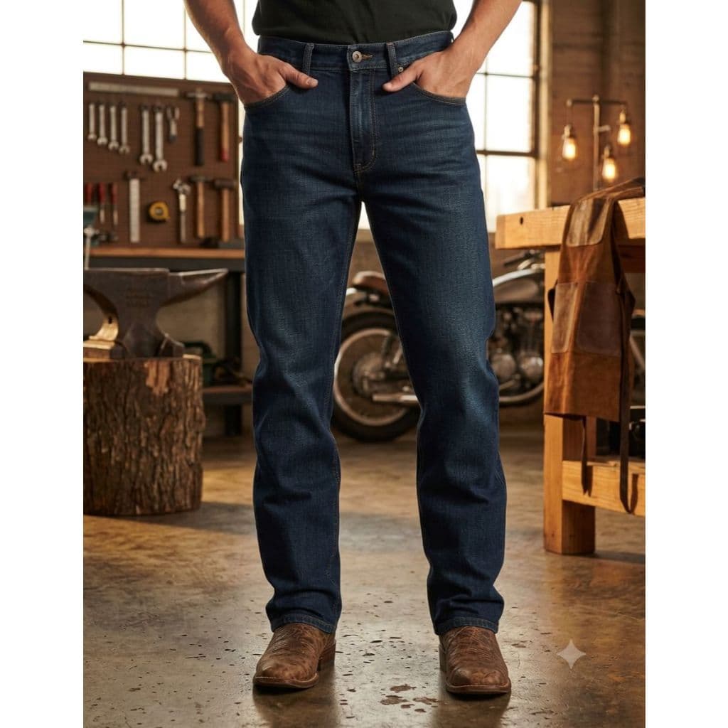 Calça Jeans Masculina Tradicional Elastano Lycra Premium