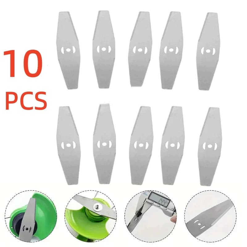 Kit 10 Peças Lâminas De Cortador De Grama Aparador De Bermas