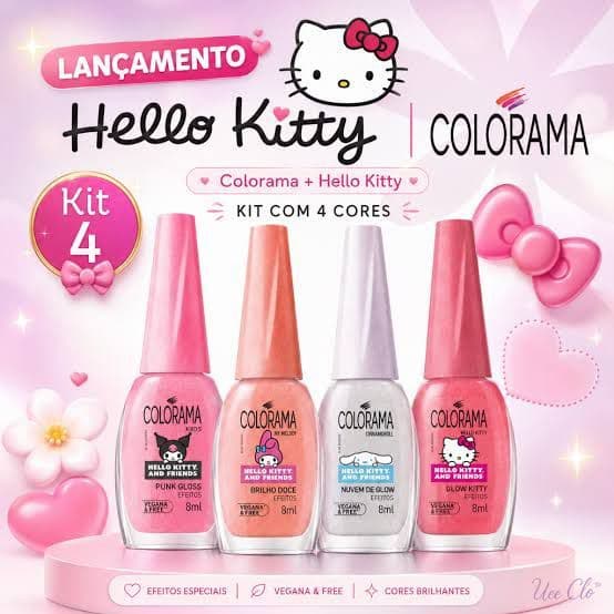 Coleção Colorama Hello Kitty (4 cores)