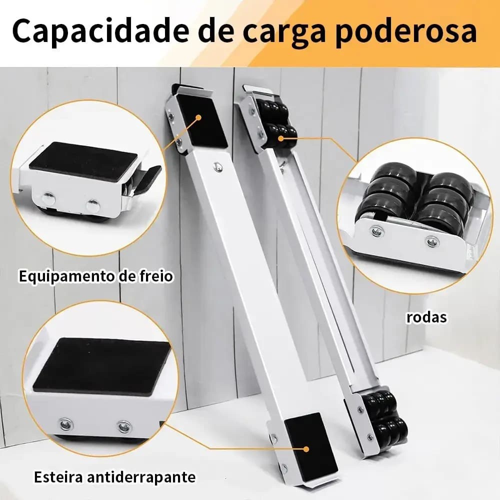 Suporte de Base com Rodinha para Geladeira, Fogão e Máquina de Lavar