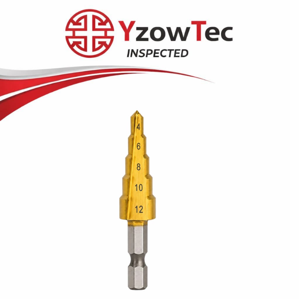 Broca Escalonada Revestida Titânio Hss 4-12mm Yzowtec