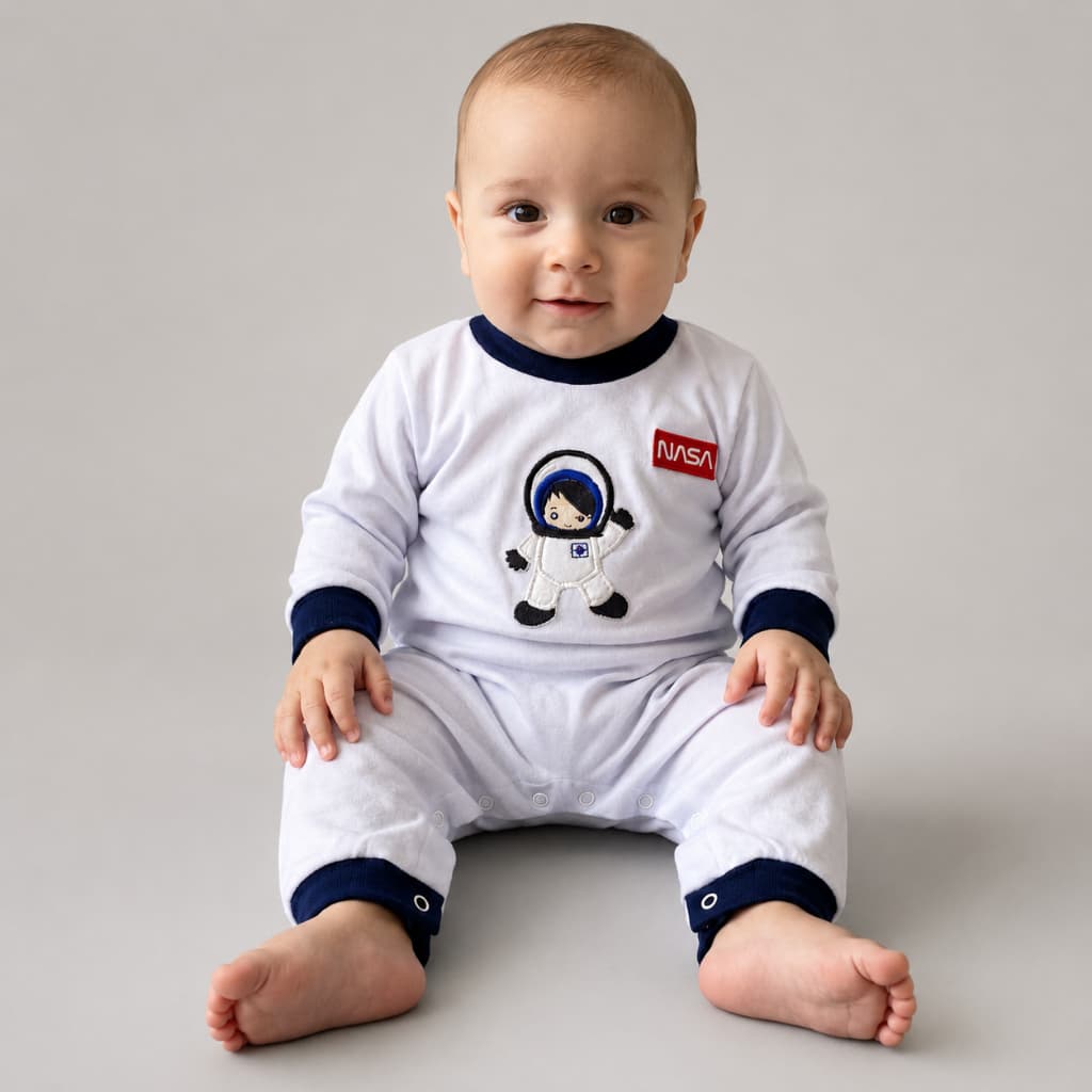 Roupa de Bebê Fantasia Infantil Menino Macacão Bebê Roupa bb Menino Astronauta Macacão Bebê Menino