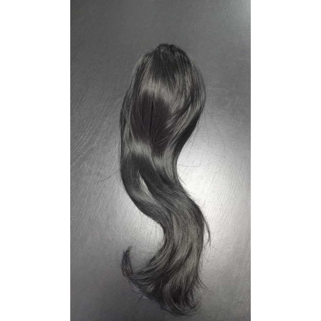 Extensão Rabo de Cavalo Preto Liso 50cm Bio Humano