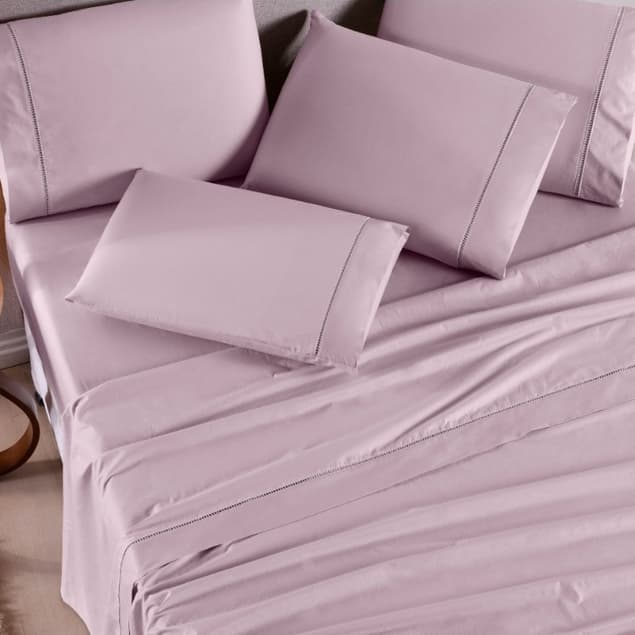 Jogo de Cama Casal 4 Peças Hotel Luxo 400 Fios 100% Algodão Toque de Seda e Macio Tecido Confortável