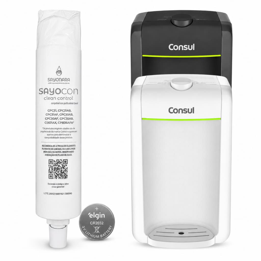 Refil Filtro de Agua Consul Sayocon 1, 2 ou 3 Compatível Cpc30 cpc30ab cpc30af cpc31 cpc31ab cpc31af