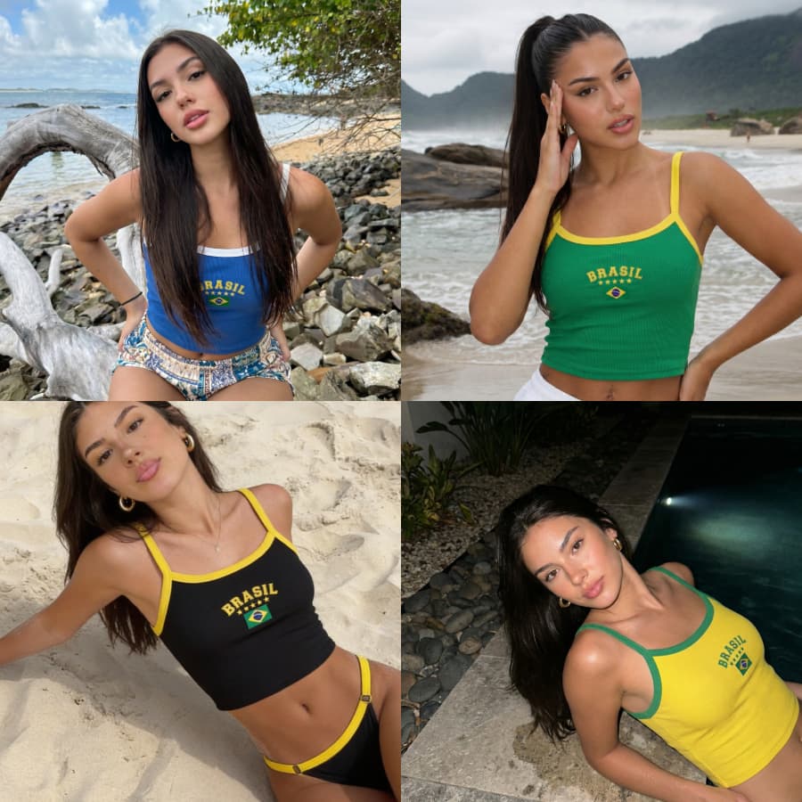 Blusinha feminina Praia e Piscina  Veste do 36 ao 42 Regatinha Canelada Alça Fina Baby Look Blusa Feminina