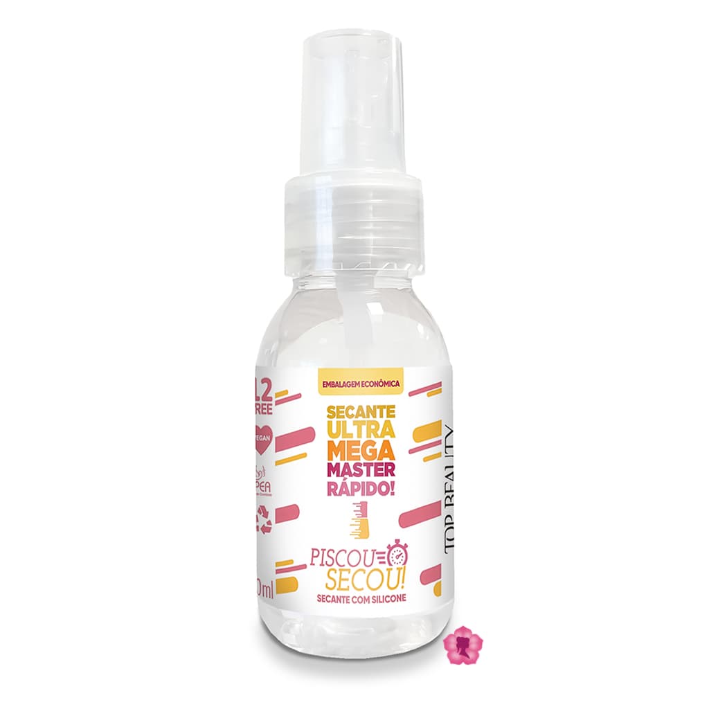 Piscou Secou Spray 60 ML Com Silicone Sos Unhas Top Beauty