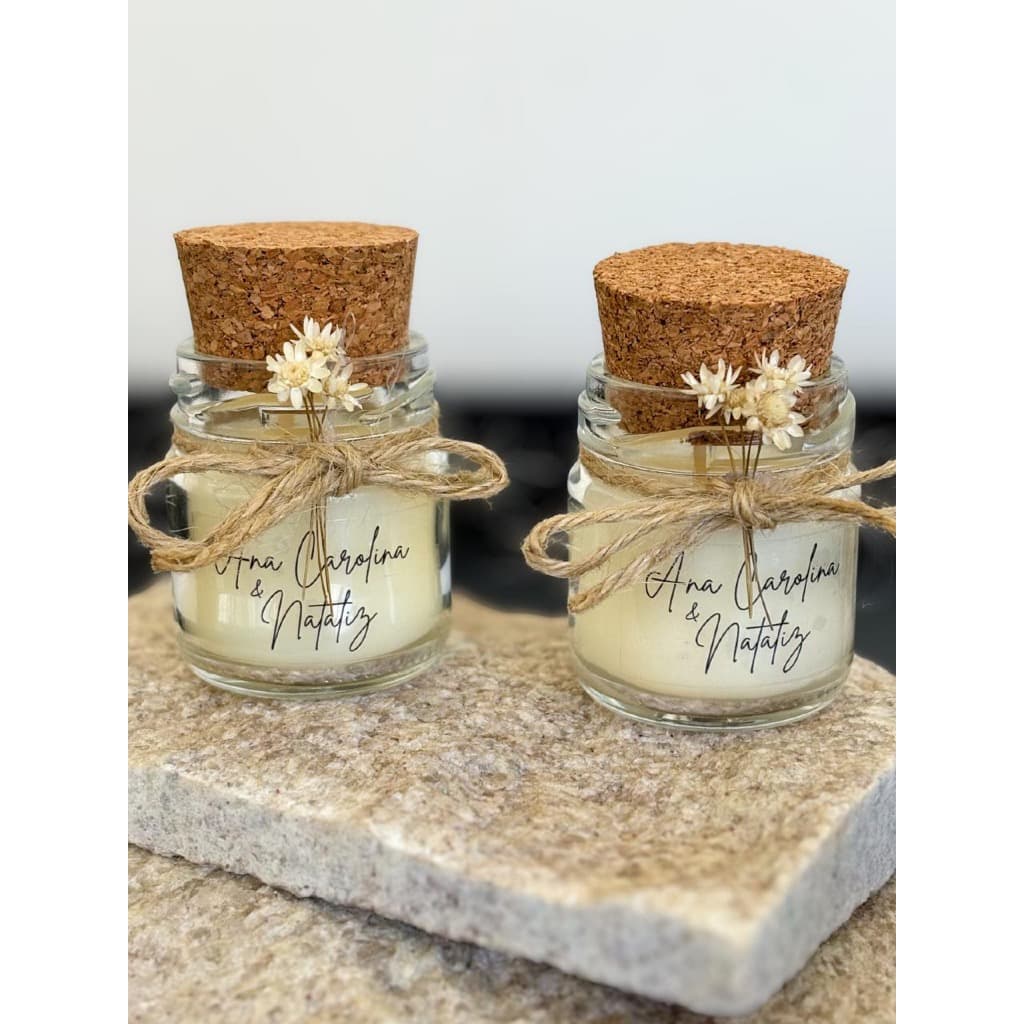 Kit Lembrancinha Vela 40 g 100% Vegetal x Velas Aromáticas Personalizadas ENVIO IMEDIATO!