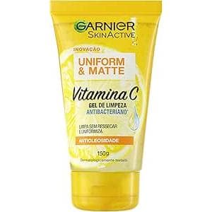Gel de Limpeza Facial Garnier Uniforme & Matte Vitamina C