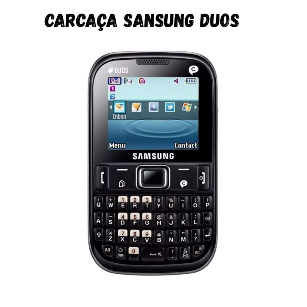 Carcaça Celular Sansung Duos Preto - Pronta Entrega