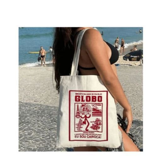 Bolsa EcoBag Ecológica Biscoito Globo Praia 100% Algodão