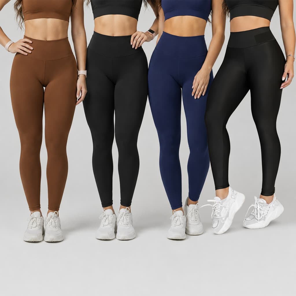 Calça Legging Academia Feminina Suplex Cintura Alta
