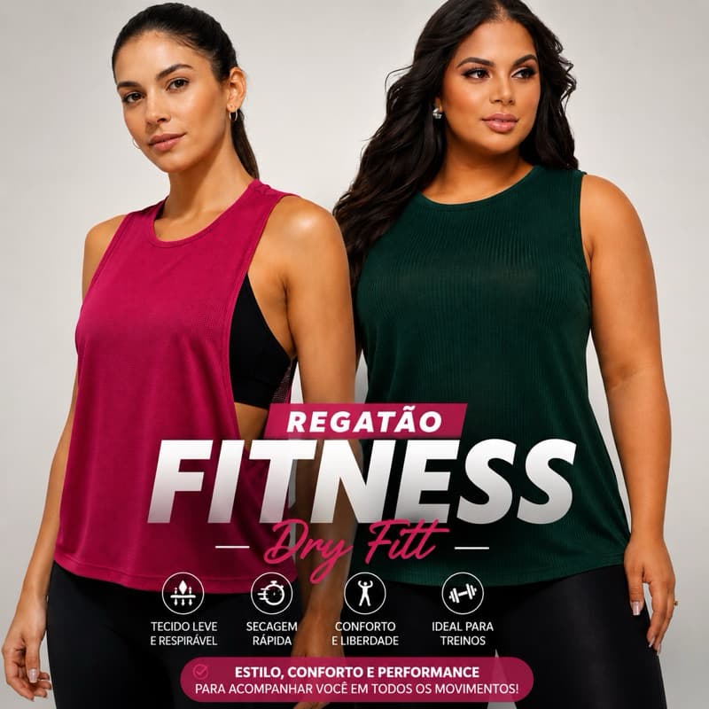 Regata Feminina Academia Telinha Arrastão Moda Fitness Blusa Regata Treino Regatão Dry Fit