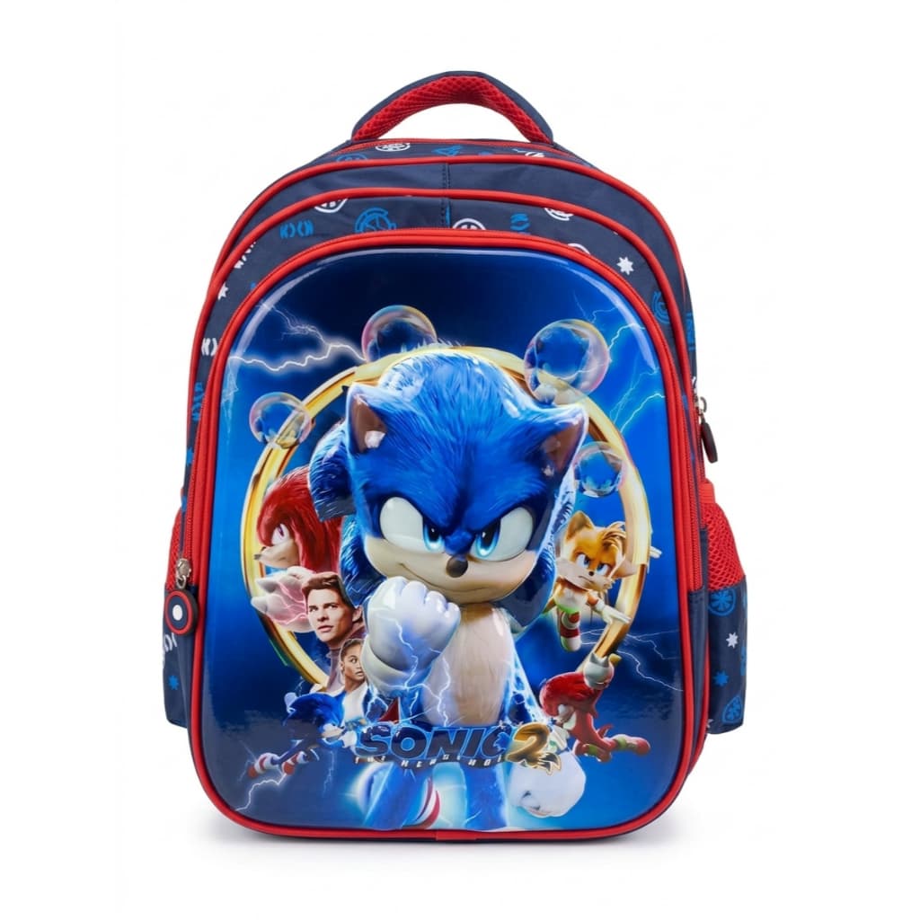 Mochila Sonic Escolar Infantil com Alças Reguláveis para Conforto 2 Tamanhos