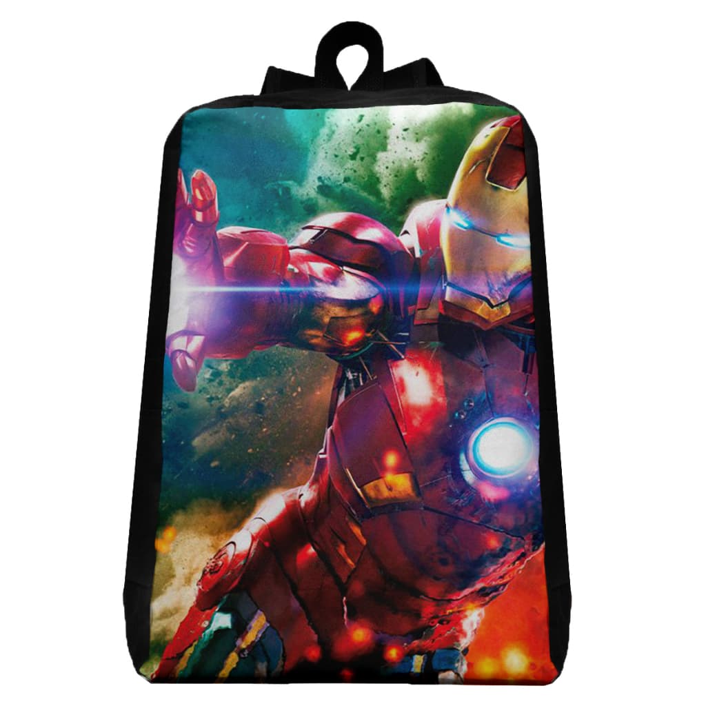 Mochila Homem de Ferro Escolar Infantil Resistente Grande Para Meninos Passeio Dia a Dia