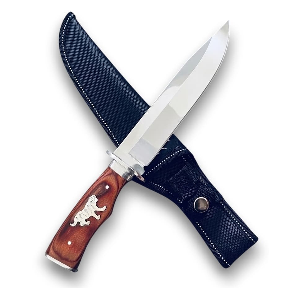Faca Artesanal para Churrasco Lâmina Inox Premium Pesca Camping + Bainha