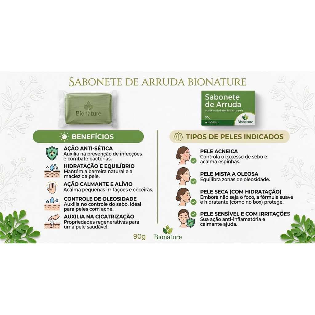 Sabonete de Arruda Bionature 90g