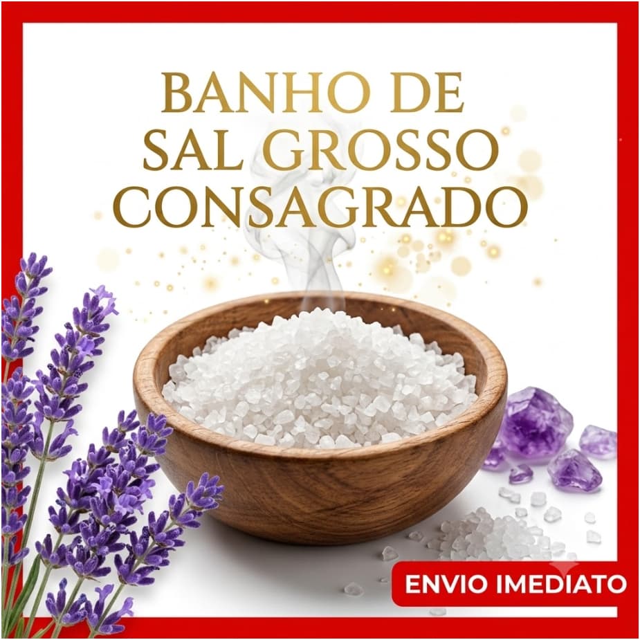 SAL GROSSO CONSAGRADO PARA BANHO E RITUAIS UMBANDA  LIMP ENERGÉTICA DESCARREGO PURIFICAÇÃO  PROTEÇÃO