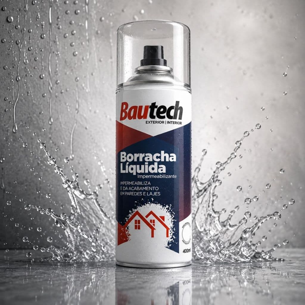 Borracha Líquida Impermeabilizante Spray Anti Infiltração Parede Laje Telhado Calha