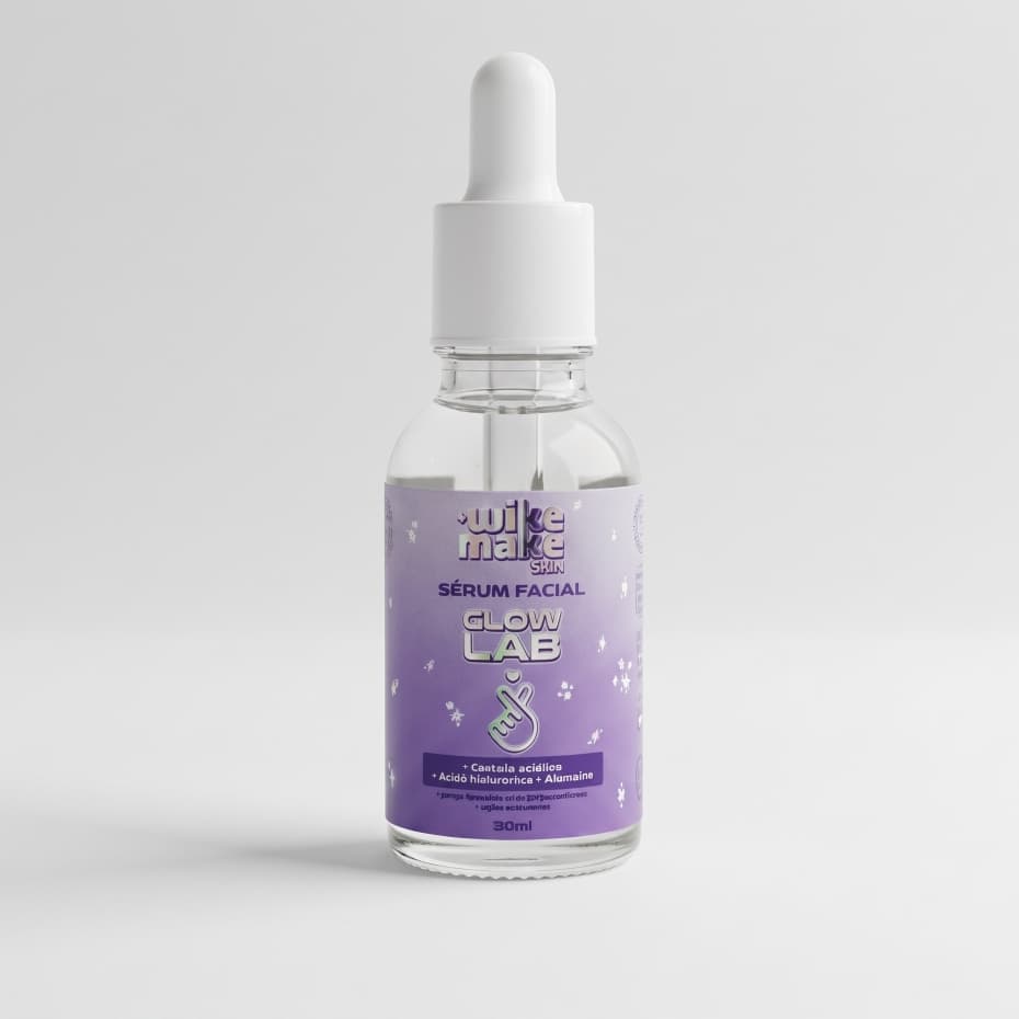 Sérum Facial Hidratante com Centella Asiática e Ácido Hialurônico para Pele Radiante Wike Make Skin