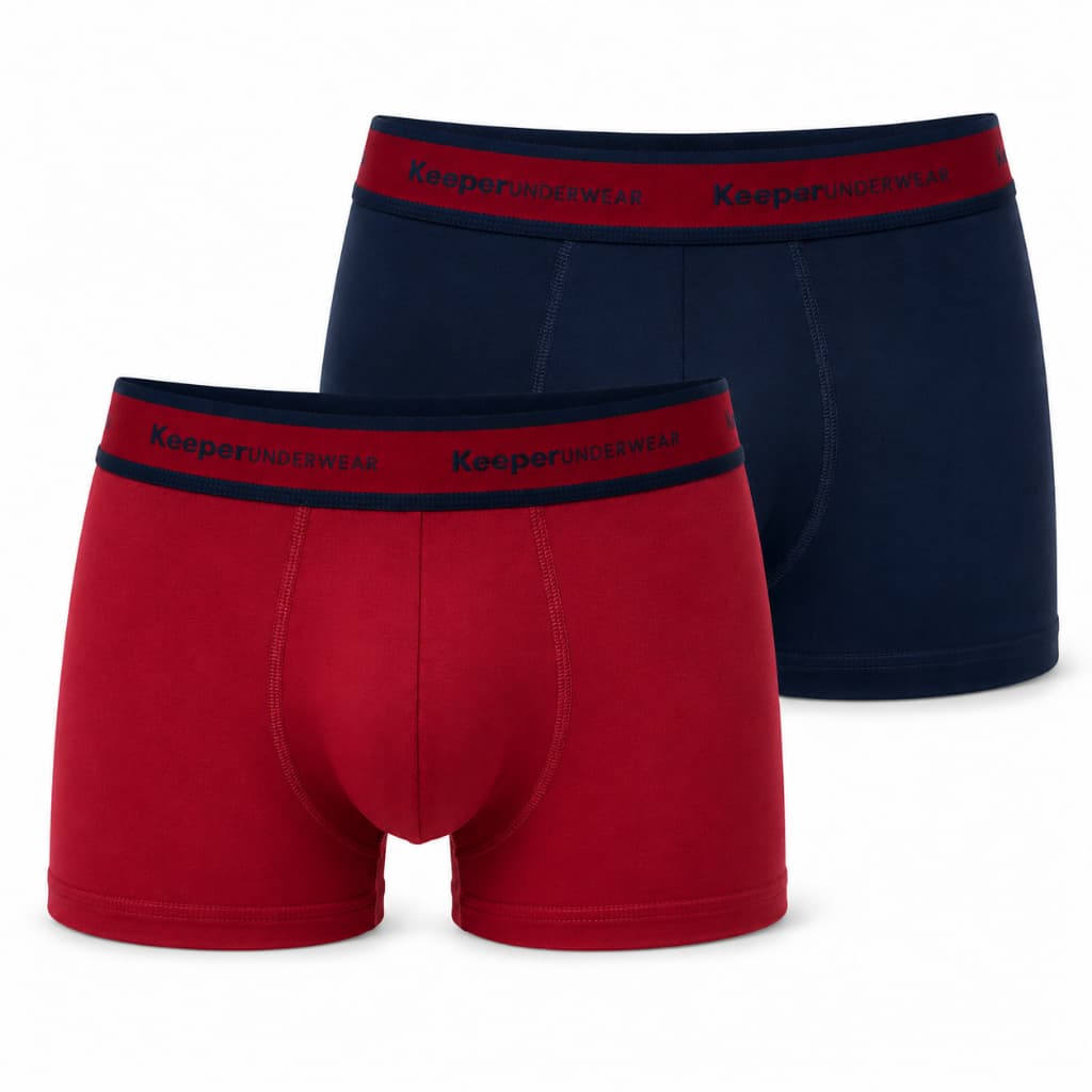 Kit 2 Cuecas Boxer Microfibra Poliamida Soft Forro 100% Algodão Keeper
