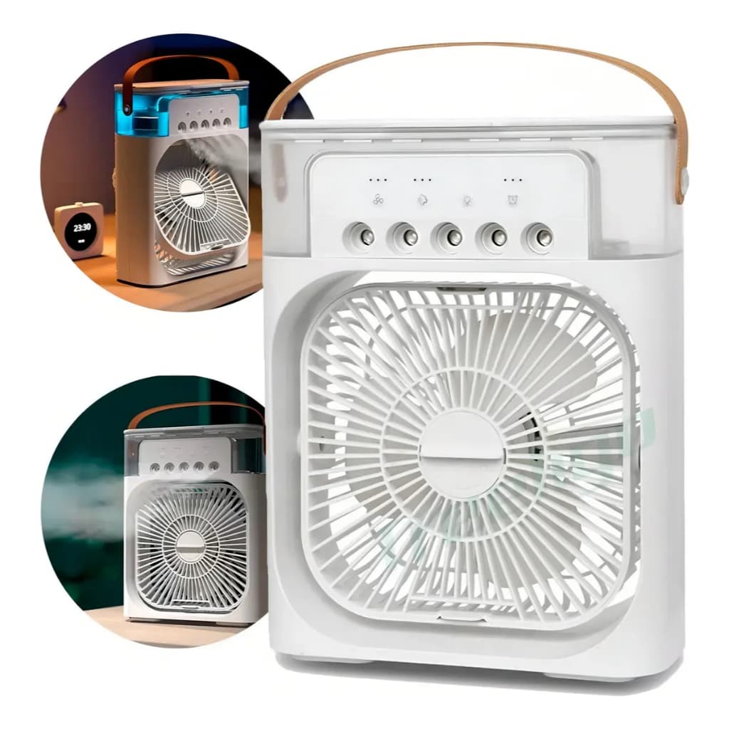 Mini Ar Condicionado Ventilador Portátil Usb Umidificador