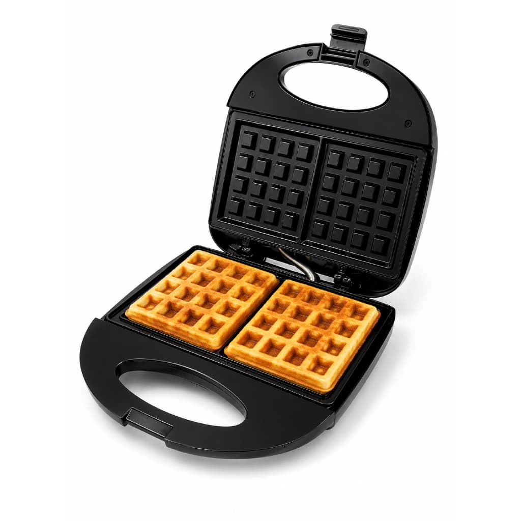 Máquina de Waffle Elétrica 750W 220V Antiaderente | Waffles Perfeitos em Minutos