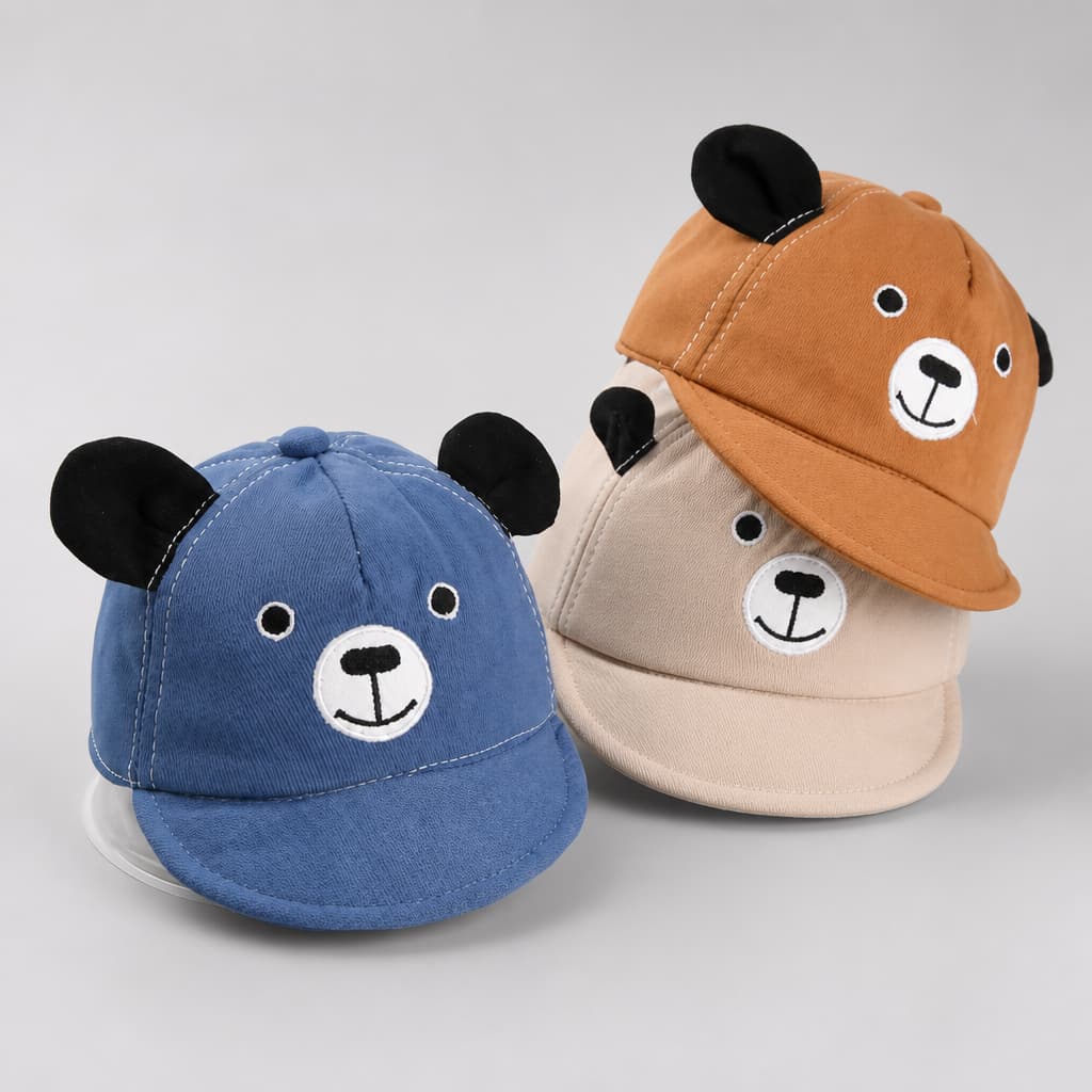 Kit 2 a 3 Unid Boné infantil menino Chapéu Menino Masculino Verão 0 a 2 Anos