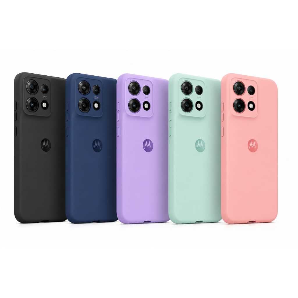 CAPA CAPINHA CELULAR MOTOROLA CAPINHA DE SILICONE COM INTERIOR AVELUDADO G84 G06 G35 G84 G64 EDGE40 G10 G20 G30 G75