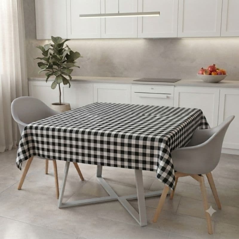 Toalha de Mesa Sem Flanela de Plástico  Impermeável Para Mesa Com 4 ,6 ,8 e 10 Cadeiras Linda Luxo.