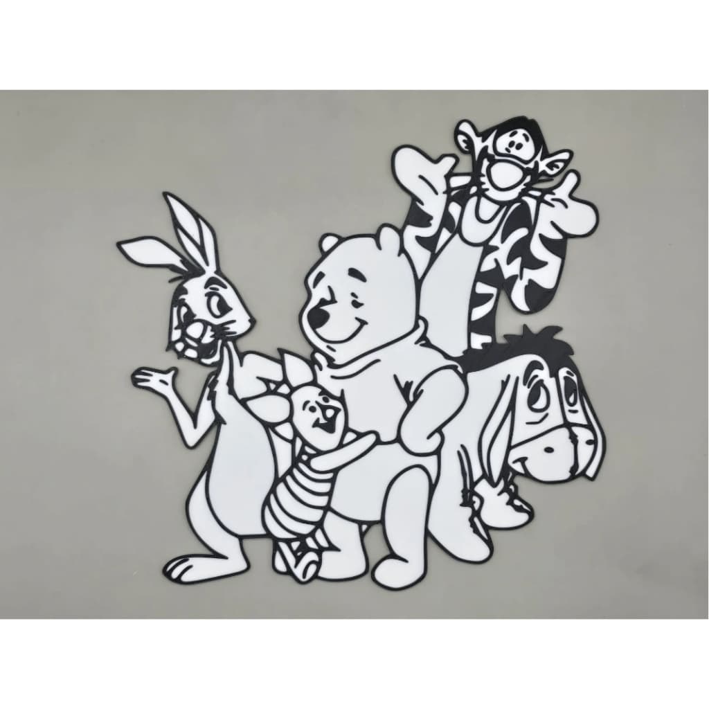 placas 3D para colorir ursinho puff