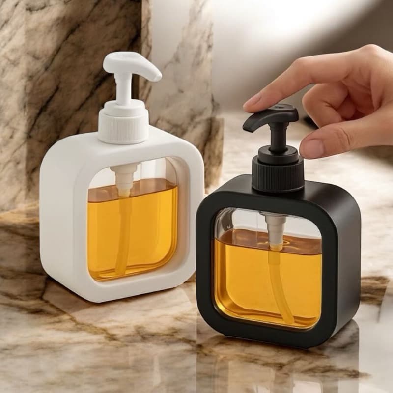 Porta Detergente Dispenser 300ml para Pia Cozinha Banheiro Sabonete Líquido Shampoo