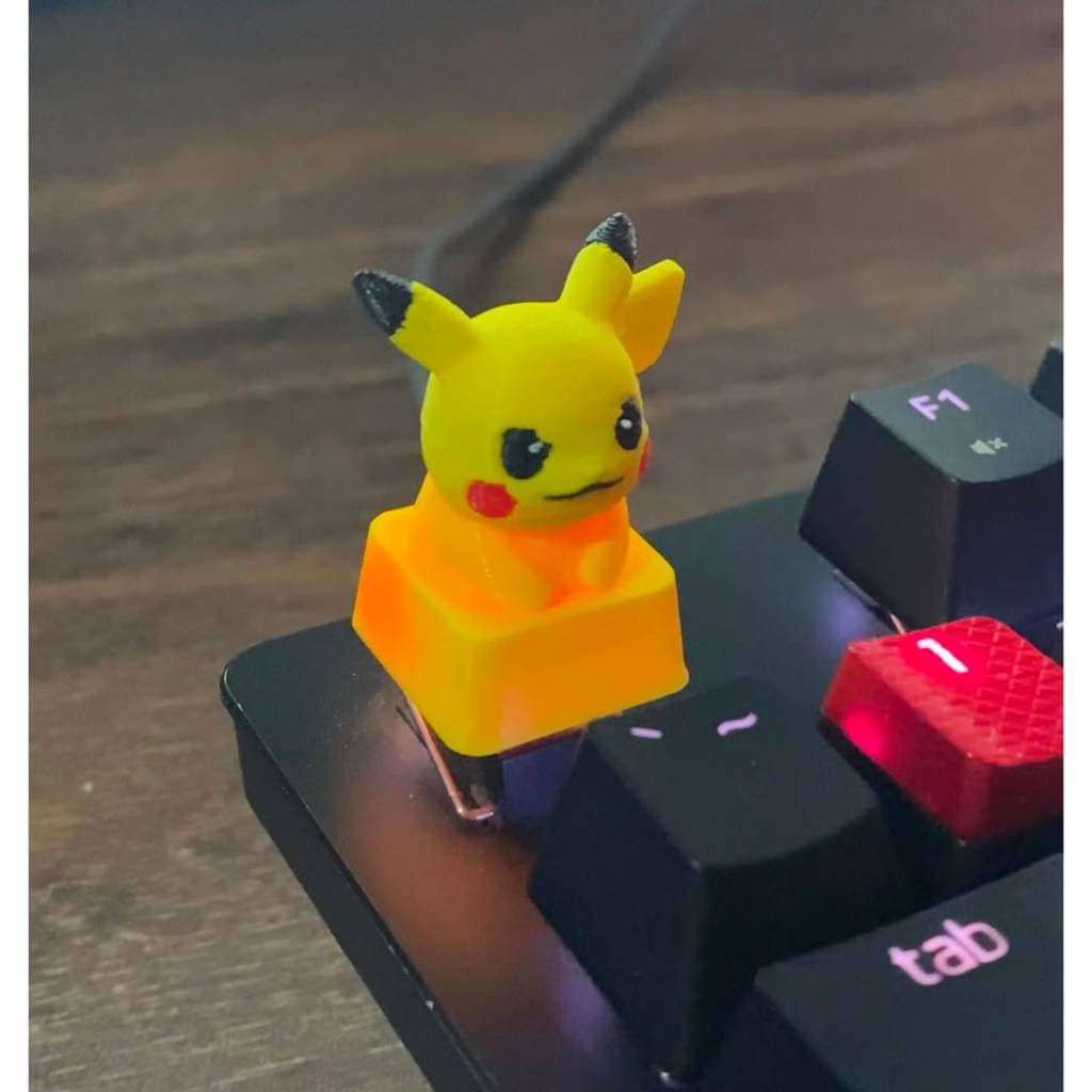 Keycap Pokém Picachu Cherry MX Teclado Mecânico Gamer Geek