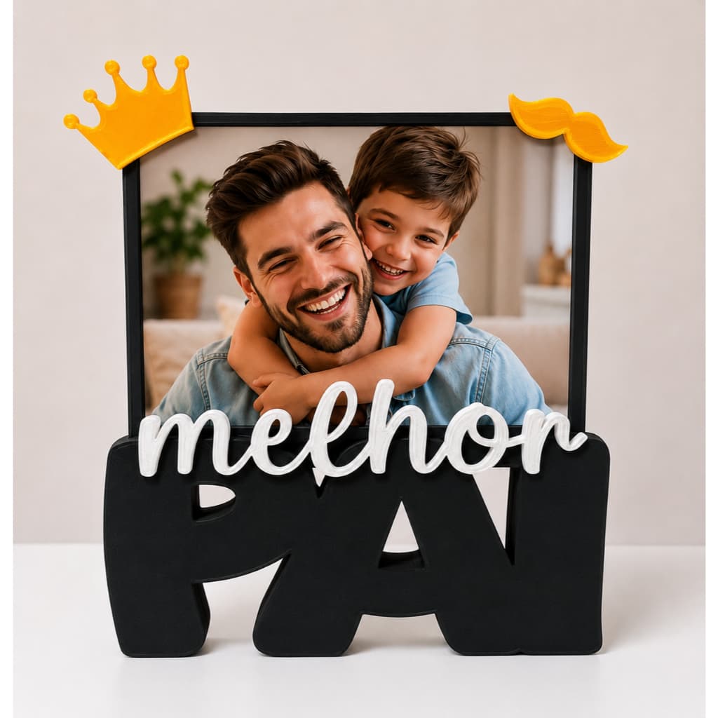 Porta Retrato Melhor Pai | Presente Criativo para Dia dos Pais