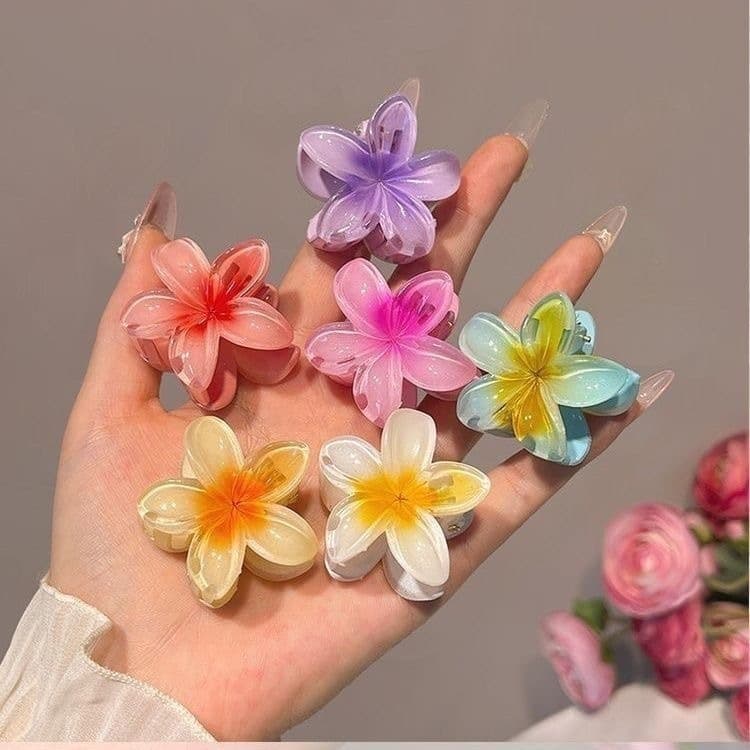 Kits 12/24/36/48 Peças do 4/6cm Grampos/Piranhas Cabelo Flor de Feriado de Praia