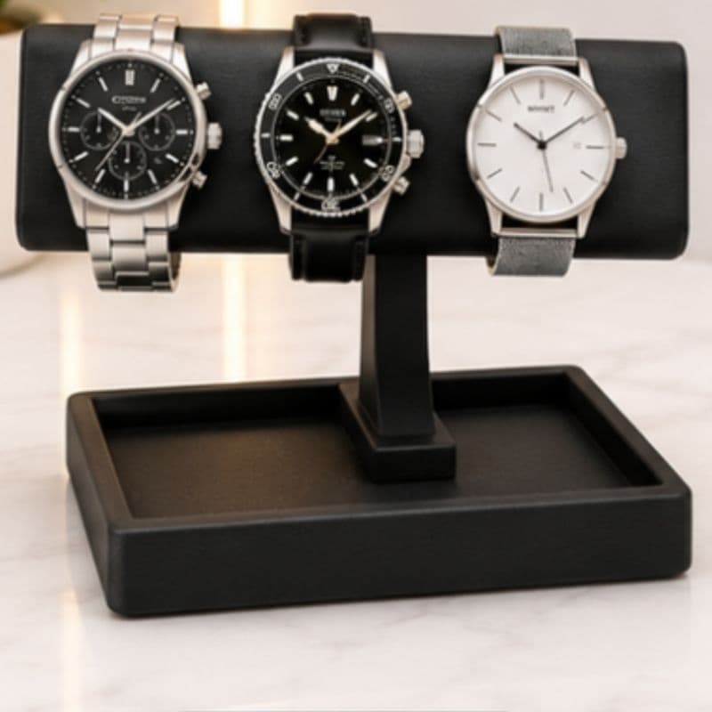 Suporte Organizador para 4 Relógios | Expositor Minimalista | Porta Relógios | Impressão 3D | Ideal para Mesa e Closet