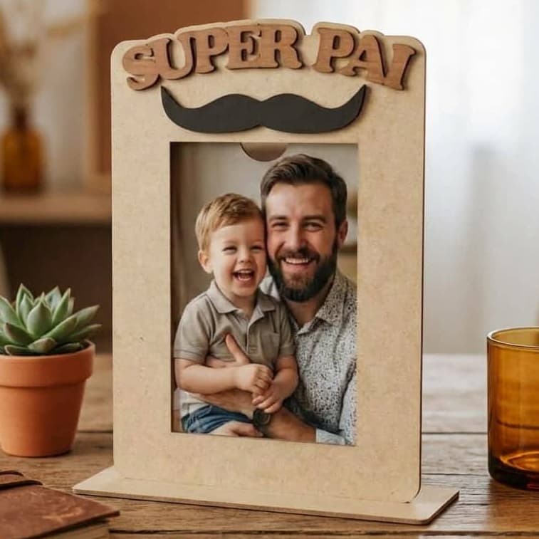 Kit Porta Retrato Super Pai Personalizado para lembrancinhas