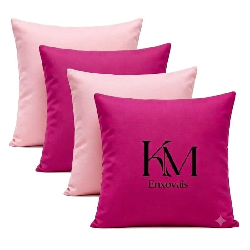 kit de Capas de Almofadas em Oxford Lisas