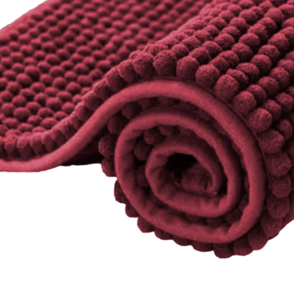 Tapete Bolinha 45x65 emborrachado  disponível nas cores Vermelho/Marrom/Rose e Tabaco
