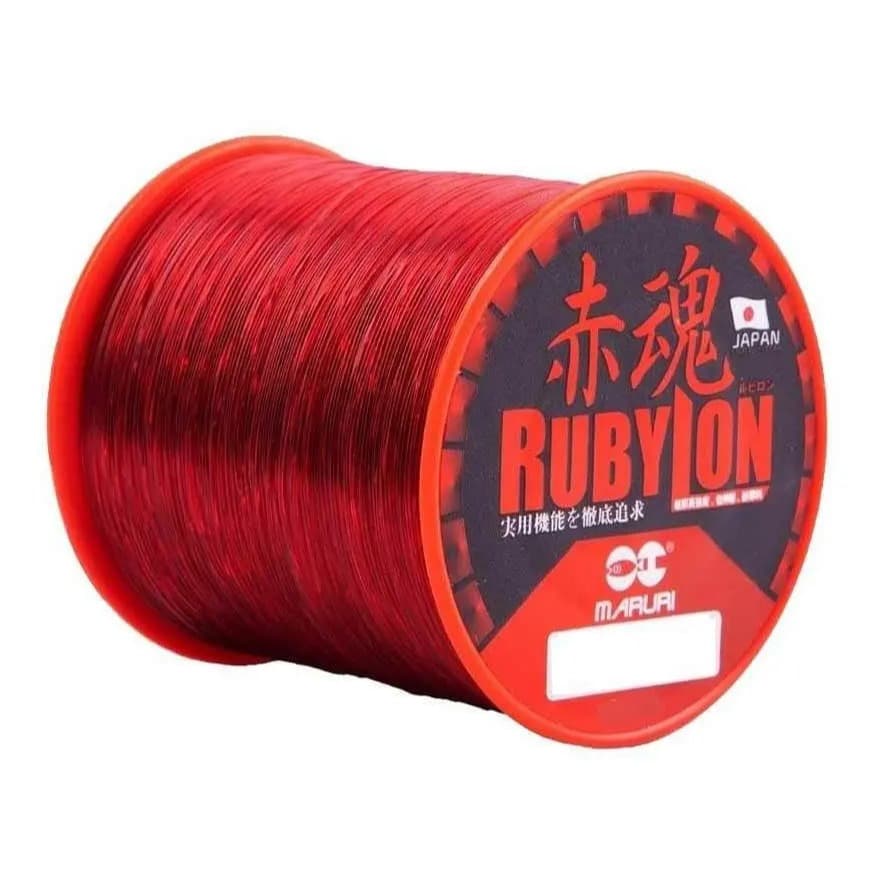 Linha Monofilamento Maruri Rubylon Vermelha Alta Resistência Nylon Japones Várias Bitolas