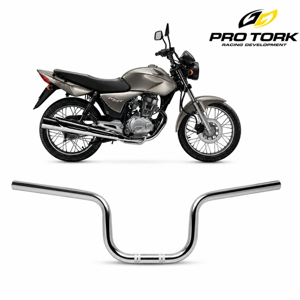 Guidão Cromado Titan 125 150 2000 A 2008 Original Pro Tork