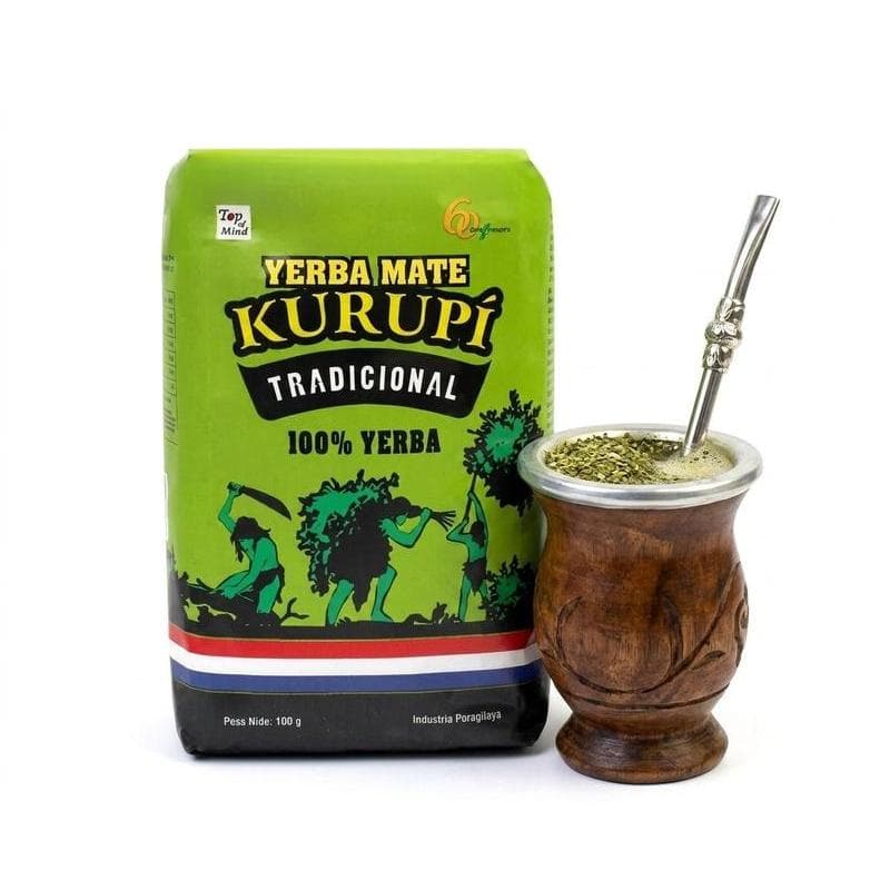 Erva Mate Kurupi Tereré Tradicional 500g - Natural, Sem Glúten, Com Sabor Forte