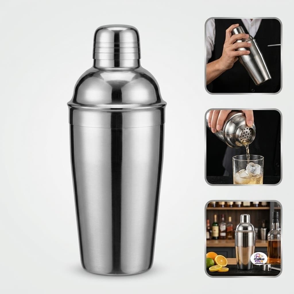 Coqueteleira Drinks Inox 500ml Shaker Bartender Aço Inox para Coquetéis Caipirinha Bar Profissional Premium
