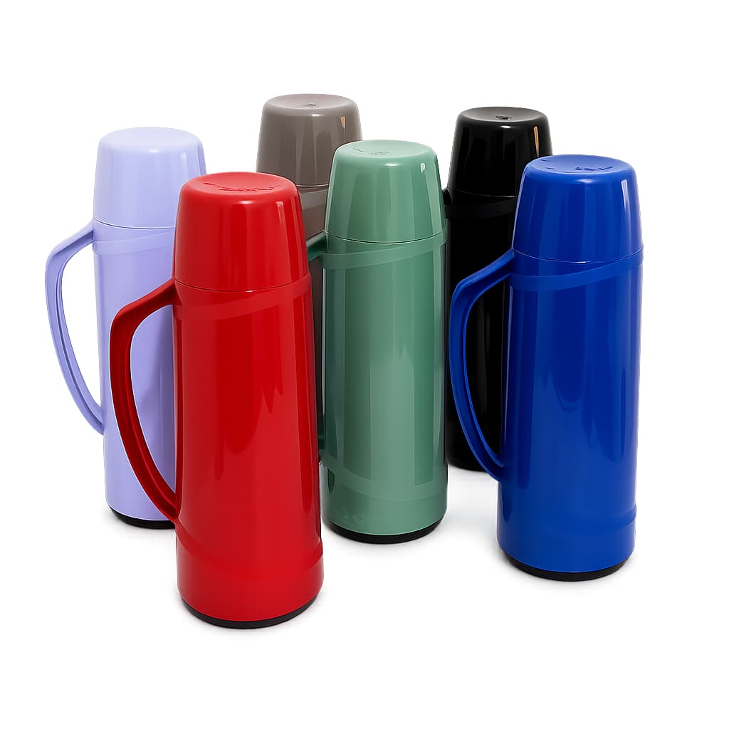 Garrafa Térmica Soprano Cristal 1L para Café Chá Água Quente e Fria com Alça Cores Variadas