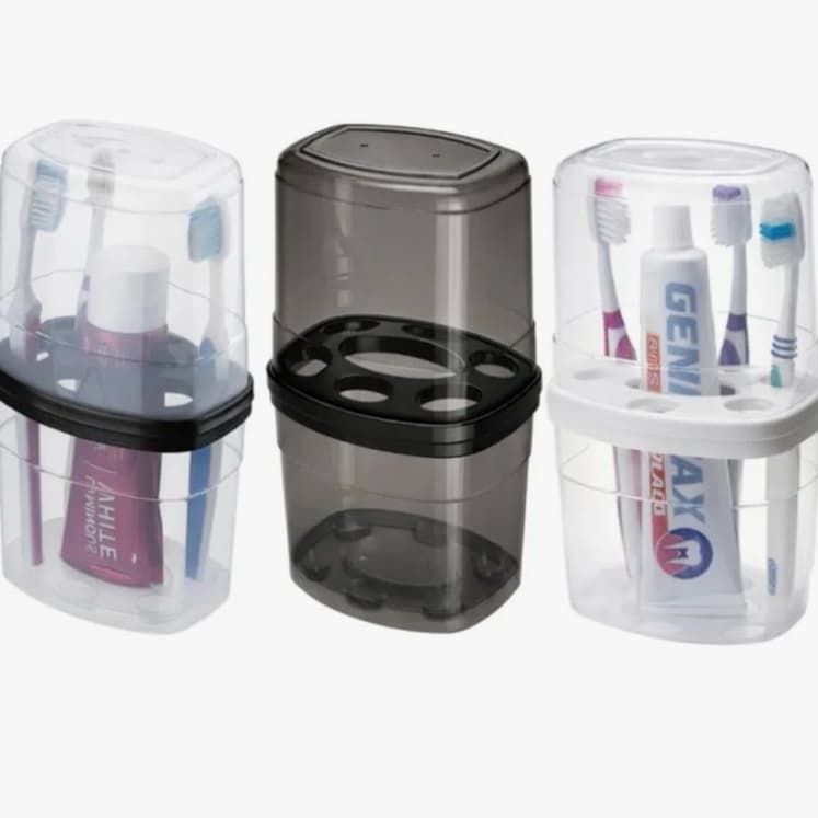 Porta Escovas de Dente Nitron - 3 opções de cores - Design Prático e Livre de BPA